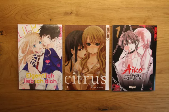 Romance Manga: Citrus, Aiko & die Wölfe des Zwielichts, Eiegntlich lieb ich dich