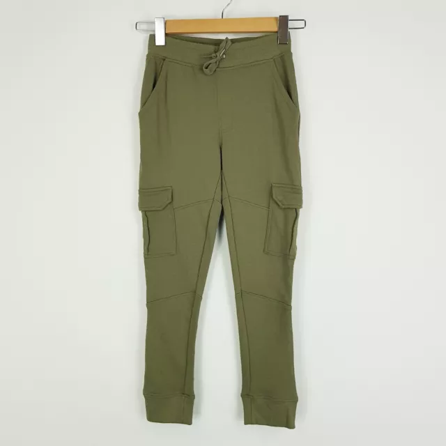 Mossimo Boys Girls Size 7 Khaki Track Pants Cargo Style Stretch Drawstring