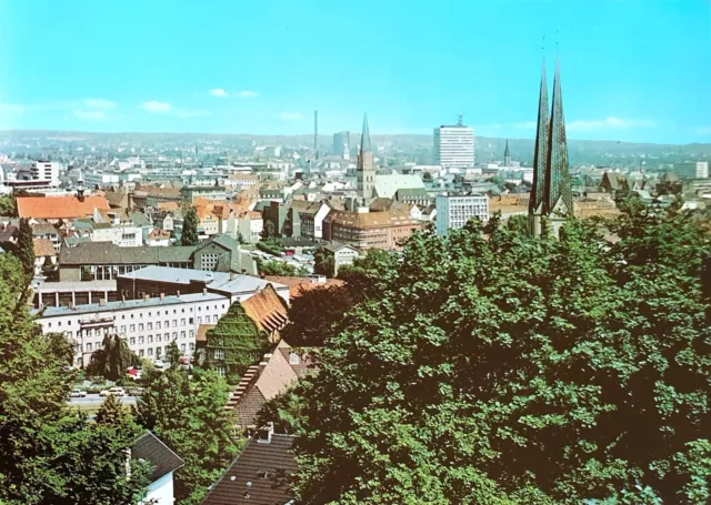 AK Bielefeld Blick von der Sparrenburg auf die Stadt