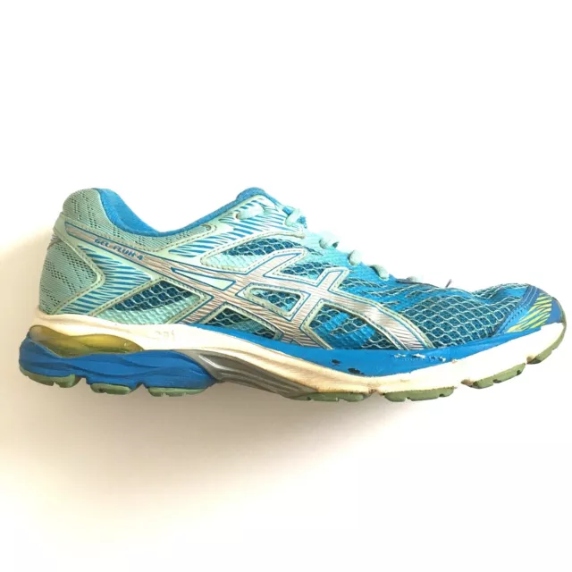 Asics Shoes Womens Size 9 Blue Gel-Flux 4 Lace Up Athletic Running Sneakers