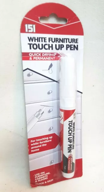 White Furniture Pen Restorer . Wood Touch Up Scratch Repair Permanent  Marker