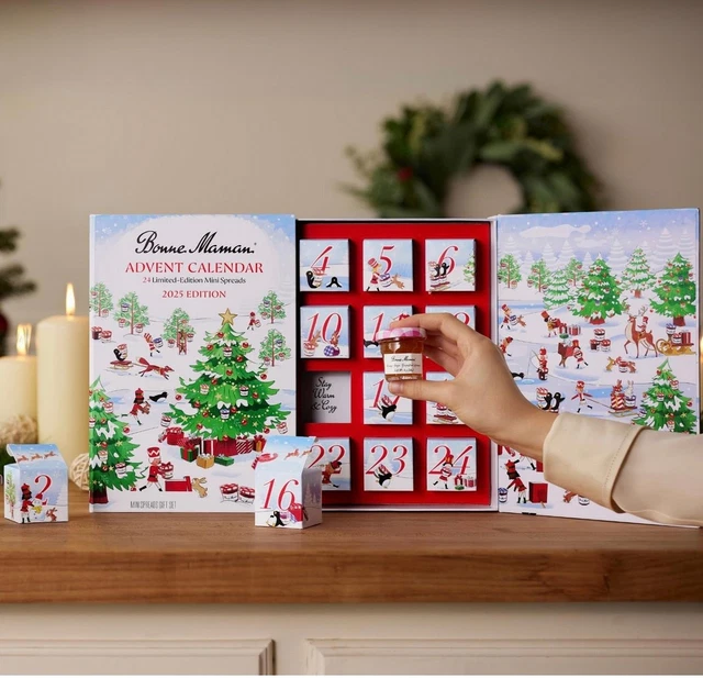 BONNE MAMAN 2025 Limited Run Edition Advent Calendar, 24 Piece ...