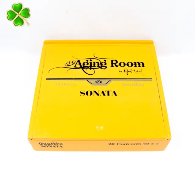 Aging Room Concerto Sonata Quattro Empty Wood Cigar Box 8.25" x 8" x 1.75"
