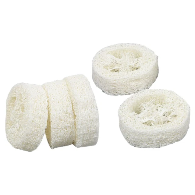 5 pz spazzola da bagno spugna naturale peeling rotonda pulita