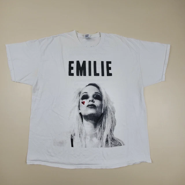 Emilie Autumn 'Fight Like A Girl' 2013 Tour Men's XXL White Crewneck T Shirt Emilie Autumn 'Fight Like A Girl' 2013 Tour Men's XXL White Crewneck T Shirt