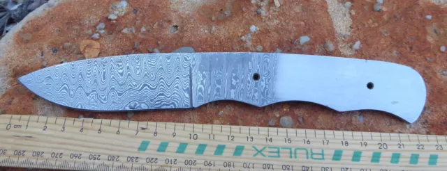 190mm (9.0") Damascus steel blank blade for knife making - BL-DM-2711