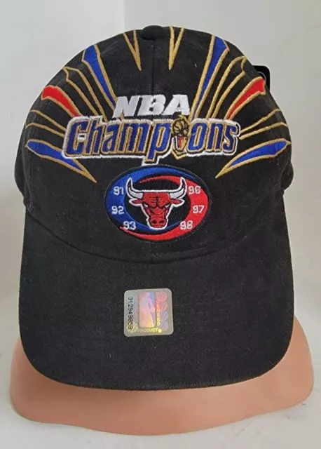 VINTAGE NBA STARTER 98 Champions Locker Room Hat Chicago Bulls Cap 1998 ...
