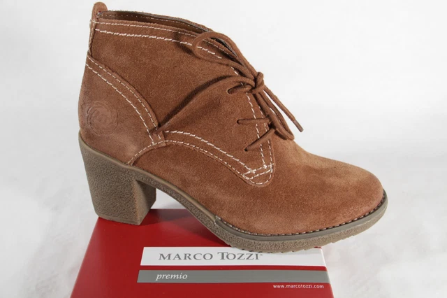 Marco Tozzi Femmes Bottes Bottines Cuir Braun Neuf