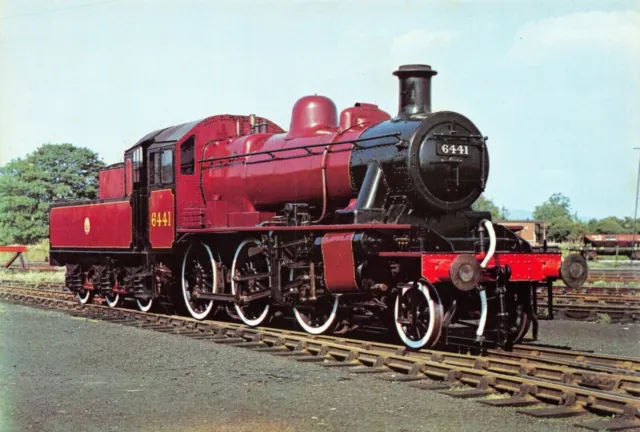 Train Postcard Ex British Railways Class 2 IVATT 2-6-0 6441 Steam Locomotive CL2