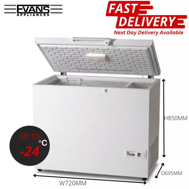 Commercial Large Deep Freeze Chest Freezer Solid Lid