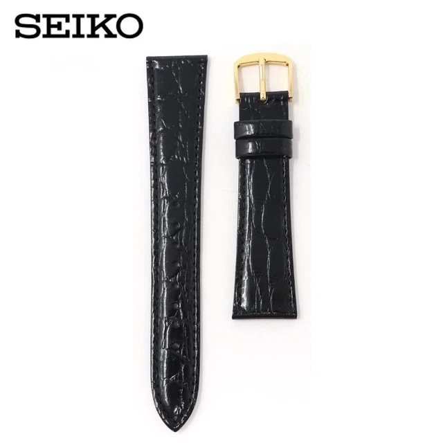 Bracelet Montre Seiko 20 Mm Noir Uréthane - Pour Modèles SKA371P, SHC067, Neuf Avec étiquettes