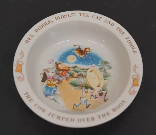 Vintage Avon 1984 Hey, Diddle, Diddle! The Cat and The Fiddle Ceramic Rhyme Bowl
