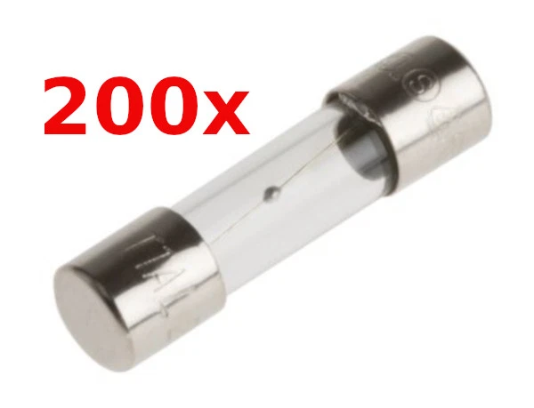 200x Fusible Fin 5 X 20 MM 250V 1A Fusible Siba Eska Püschel Fusibles en Verre