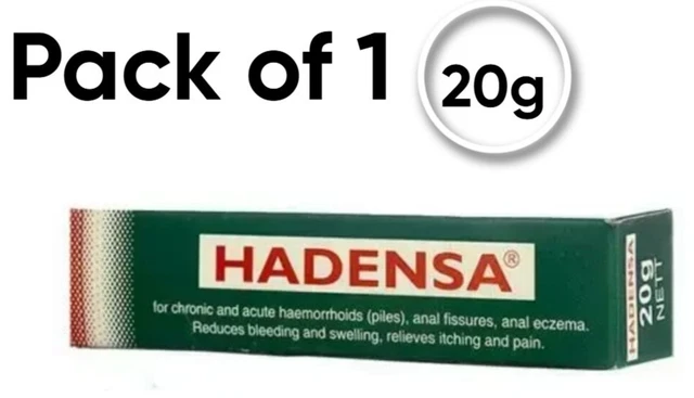 Pommade HADENSA 40g Pour Les Hémorroïdes (piles) Et Fissures Cutanées - Naturelle, Ayurvedique - Neuf