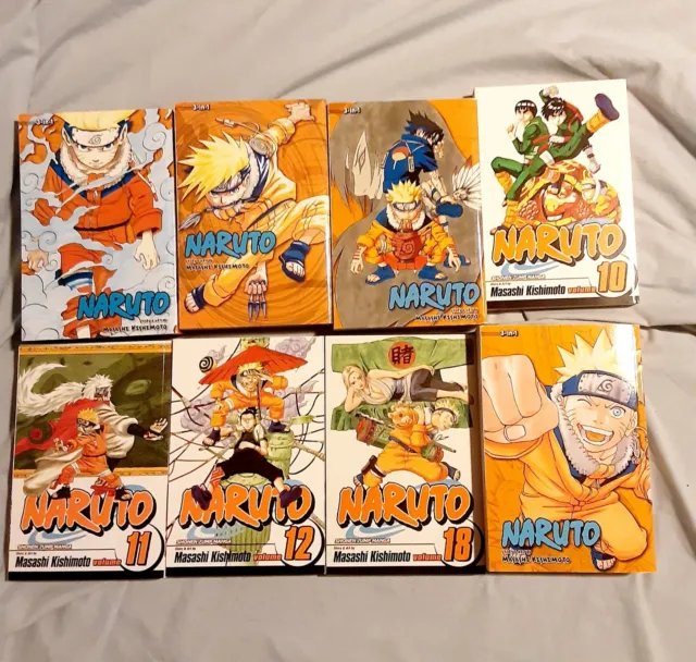 Naruto Manga Bulk Lot Mixed Books Omnibus Volumes