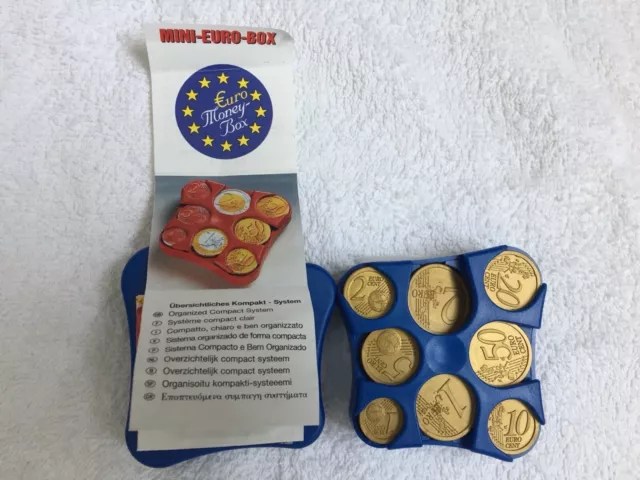 Kleine 6er Euro Münzbox Münzen Spender Halter Münzsortierer Auto KFZ