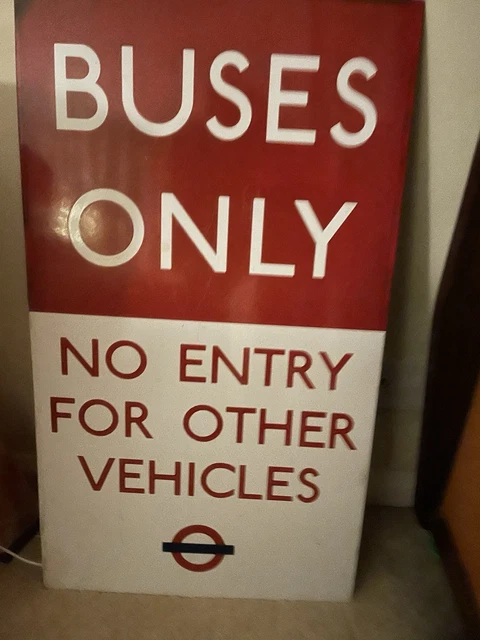 LONDON TRANSPORT BUSES Only Sign £88.08 - PicClick UK