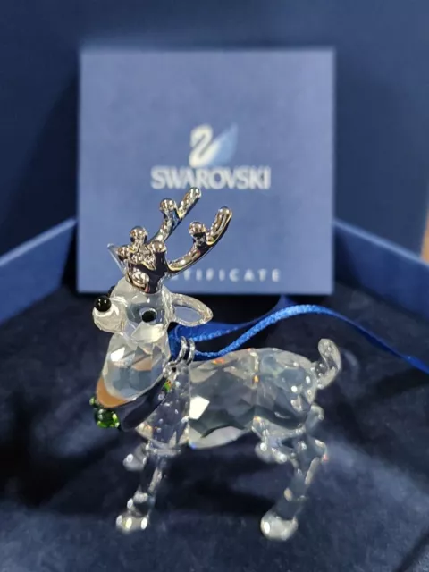 Swarovski Reindeer Rhodium) Ornament)