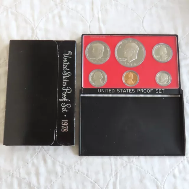 USA 1978 s 6 COIN PROOF YEAR SET WITH EISENHOWER DOLLAR  - sealed/outer