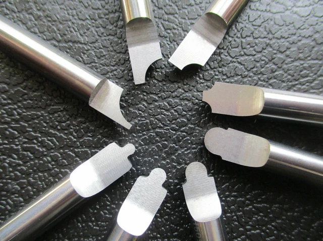 9 VHM RADIUS Drehmeißel 6 Drehstahl Drehling Drehbank Modellbau Fräser H0 EUR 90,00 - DE