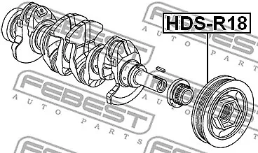 HDS-R18 FEBEST Riemenscheibe, Kurbelwelle für HONDA,HONDA MOTORCYCLES 2