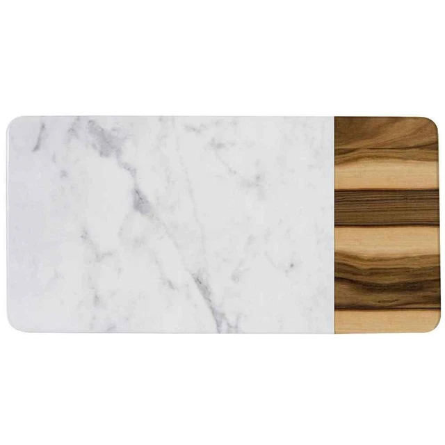 EGS M714RCM-HWC Sierra Faux Wood and Marble Serving Board