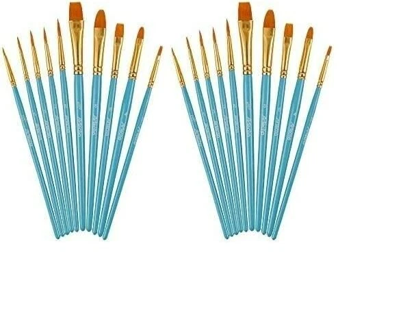 Artecho Set di Pennelli da Pittura, 20 Pezzi Pennelli per Dipingere