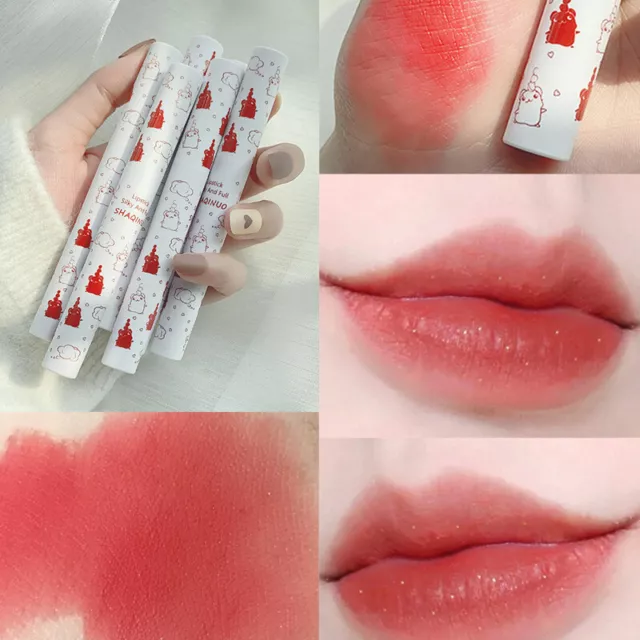 6 Colors Moisturizing Lip Gloss Women Velvet Matte Liquid Lipstick Korean Makeup