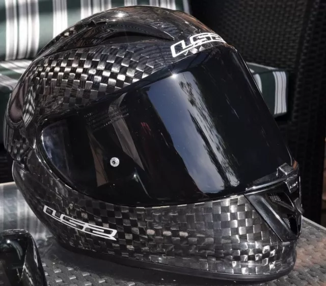 Ls2 Arrow Carbon Aggressive Lightweight Road Race Motorcycle Fim Crash Helmet