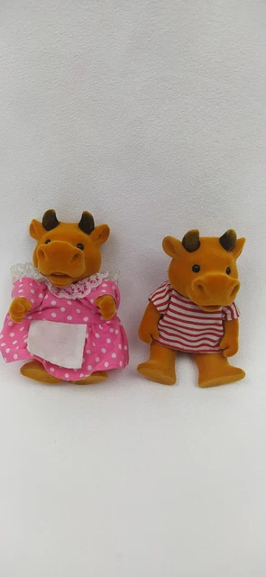 Lot De 6 Figurines 'Les Petits Malins' - Famille Ours - Vintage 1980 - Jouet Collection