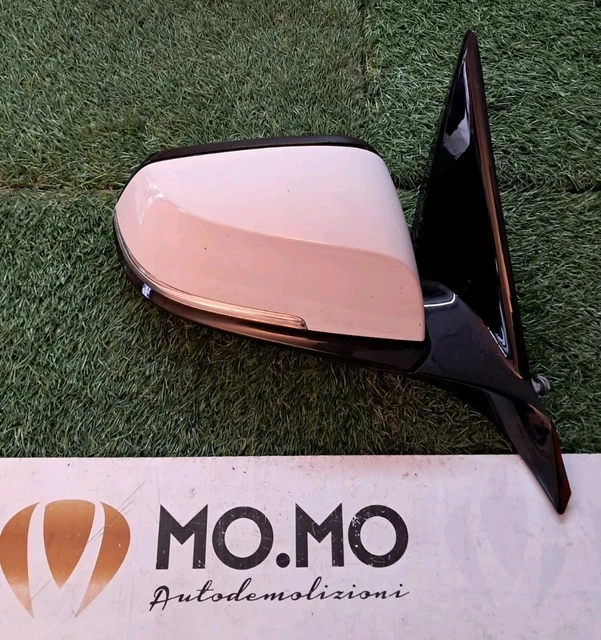 Specchietto Retrovisore Esterno Destro (lato Passeggero) Per BMW X1 (E84) 2009-2012. Vetro Asferico, Riscaldato, Colore Argento. Ricambio Compatibile.