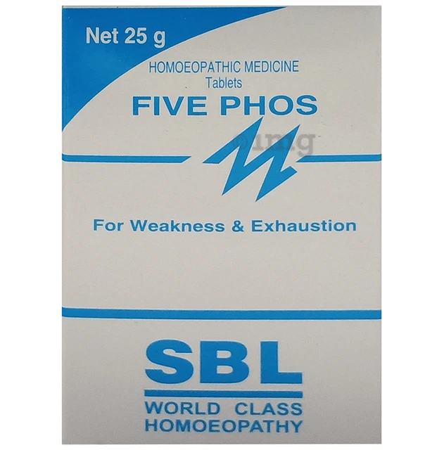 SBL FIVE PHOS 25g Tablets For Wekaness & Exhaustion Homeopathic Remedy UK