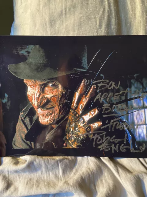 8x10" Freddy Krueger Signed by Robert Englund 100% Autograph Movie Scary Horror