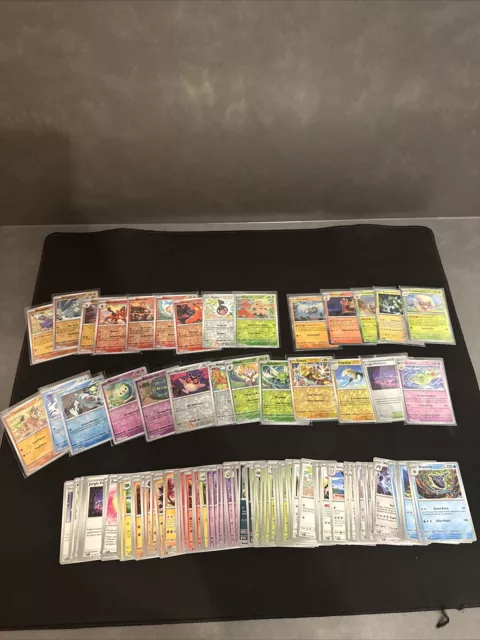 Lot 108 Cartes Pokémon Forces Temporelles co unco Reverse Holo sans doubles FR