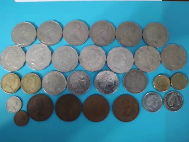 Australia Coin Lot - 29 coins total - $13.60 CANADIAN VALUE - SEE DESCRIPTION