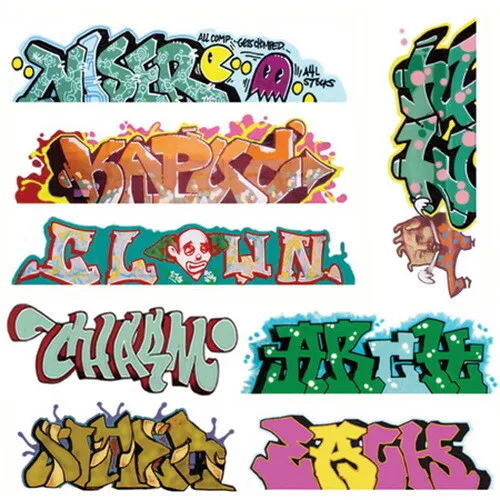 Blair Line 1248 N Graffiti Decals Laser Cut Mega Set #5 (Pack of 8)