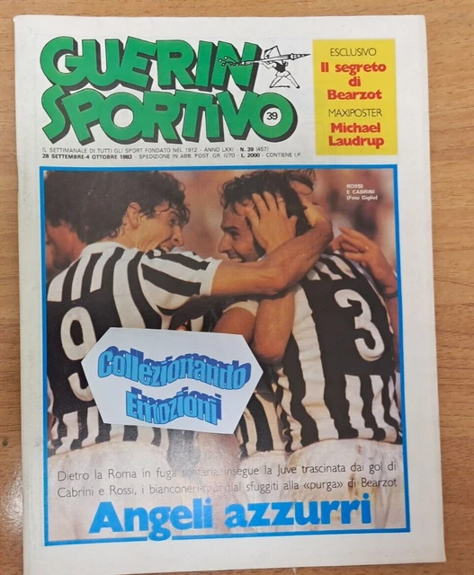 GUERIN SPORTIVO-n. 37/1979-POSTER JUVENTUS-LE 16 DI A a COLORI