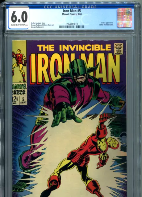 Iron Man #5 (Marvel 1968) CGC Certified 6.0