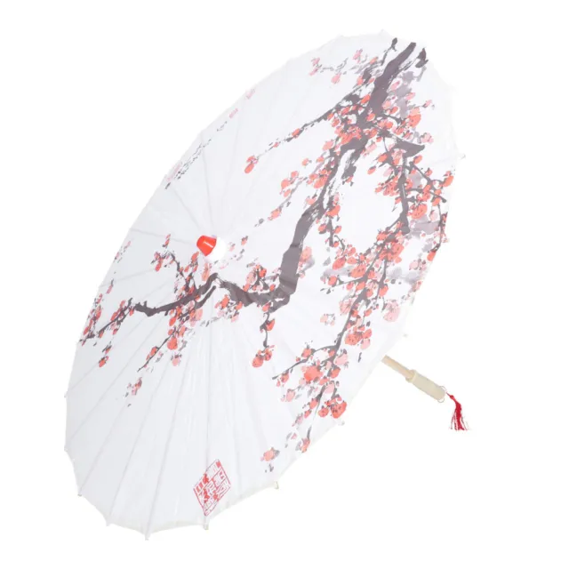 Silk Cloth Oil Paper Umbrella Sunshade Oriental Parasol Wedding Parties