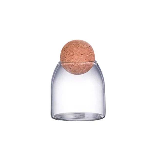 Glass Jar Sealed Durable Transparent Cork Stopper Glass Jar 550ml/750ml/1200ml 3