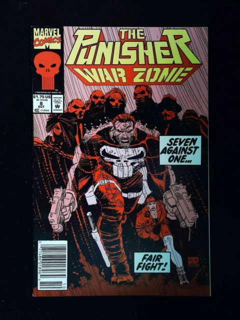 Punisher War Zone #8  Marvel Comics 1992 Vf+ Newsstand