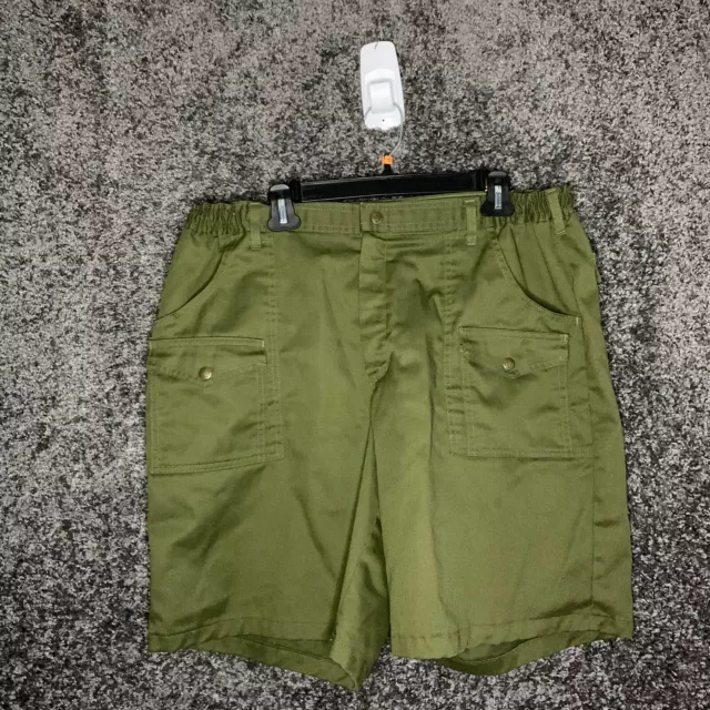 Boy Scouts Of America Shorts Mens 40 Green Cargo Outdoor Hiking