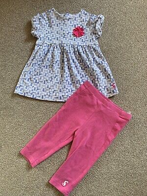 Set outfit tunica e leggings bambina joule 3-6 mesi