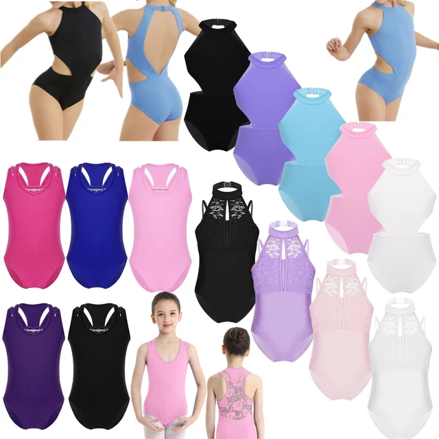 Costume sportivo Bambini Bambini Balletto Danza Leotards Ginnastica Allenamento