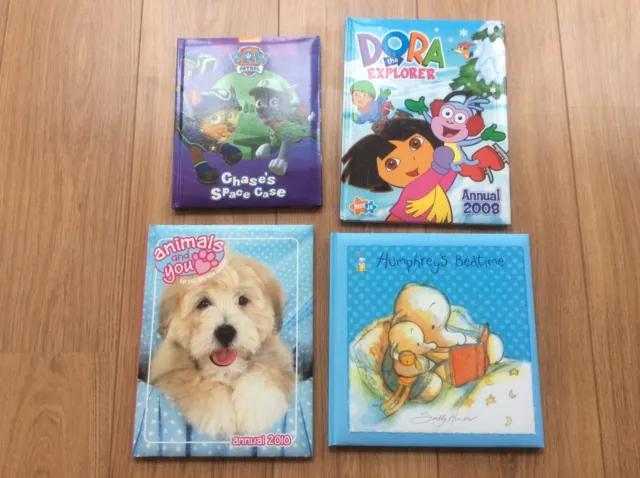 Bundle of 4 kids annual picture reading books educational early learning