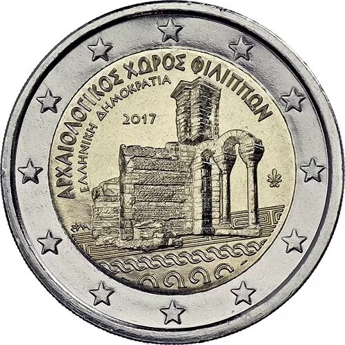 Greece 2 euro coin 2017 "Archaeological site of Philippi" UNC
