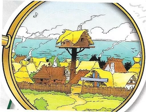 N°4 - Asterix 60 ans d'aventures panini sticker vignette carte card figurina