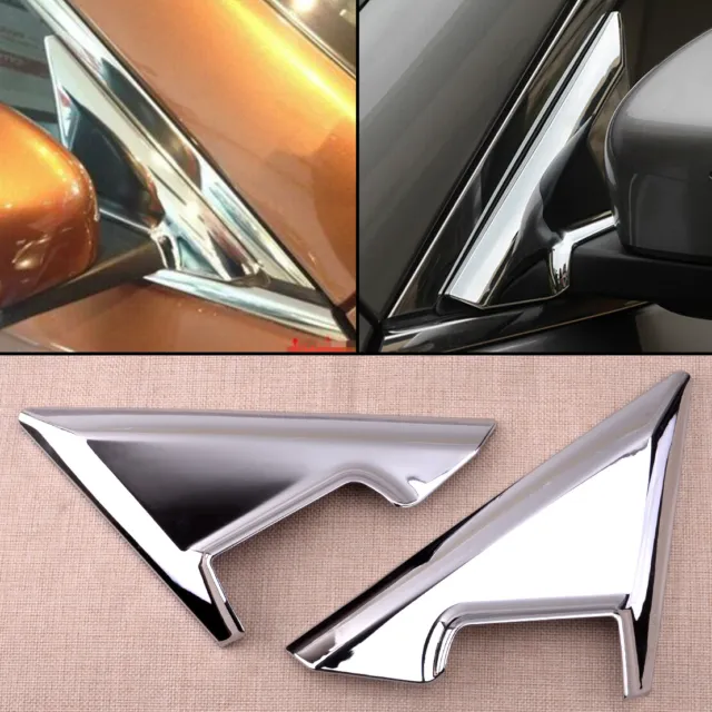 Fit for Nissan X-Trail 14+ Front Mirror Window Triangle Frame Cover Trim Su