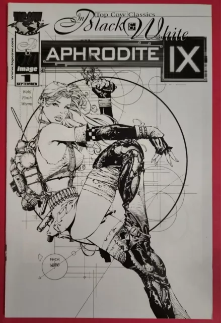 TOP COW IMAGE COMICS APHRODITE IX 2000 #1 BLACK & WHITE VARIANT Bagged & Boarded