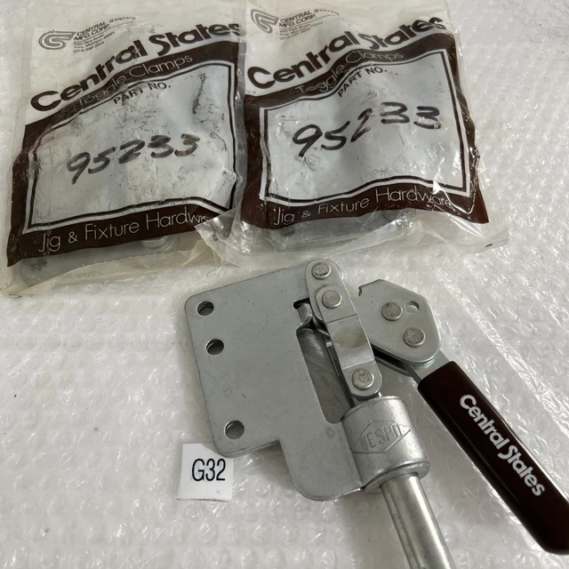 (5) Central States Mfg. Corp. Toggle Clamps P/N 95233 Fast Shipping!+Warranty